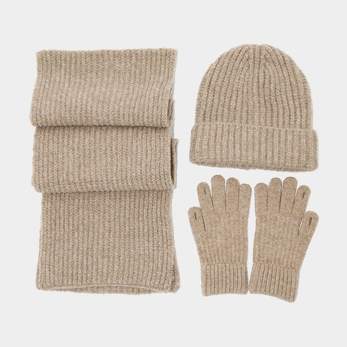 Wholesale Artistic finger-split touchscreen winter warm Hat Set