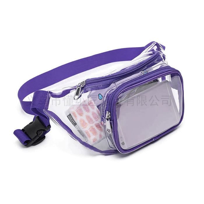 Wholesale PVC Waterproof Transparent Sports Waist Bag Messenger Bag JDC-SD-DongY001