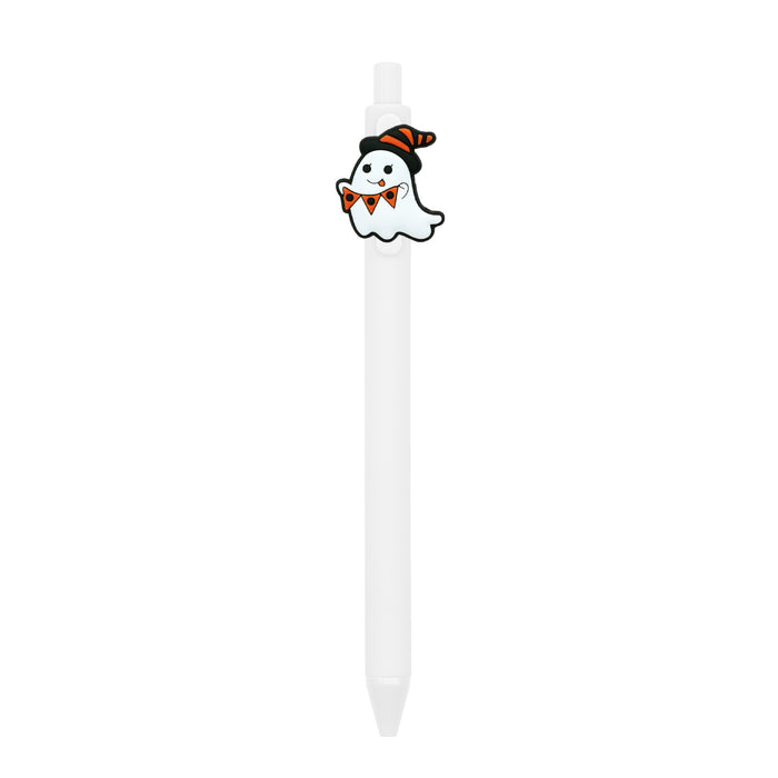 Wholesale  Ghost Polka Dot PVC Soft Gel Retractable Ballpoint Pen MOQ≥10