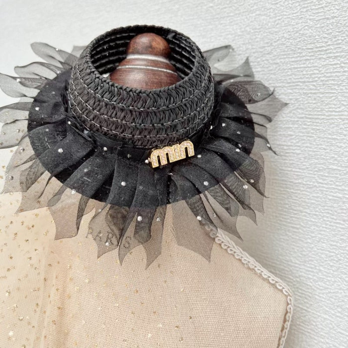 Wholesale Straw Hat Fairy Fluttering Ears Doll Hat Empty Top Hat