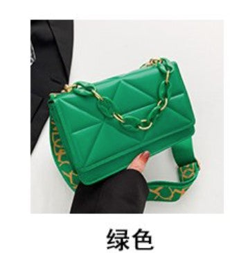 Wholesale PU Wide Shoulder Strap Thick Chain Shoulder Bag JDC-SD-SYuan008