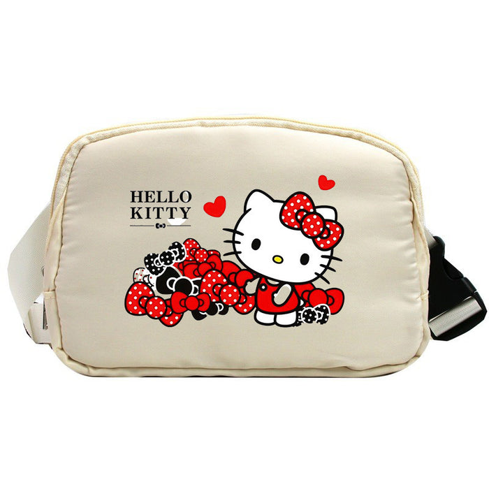 Wholesale Cat Cartoon Waterproof Sports Chest Bag  Versatile Crossbody Bag for Running with Phone Shoulder Bags