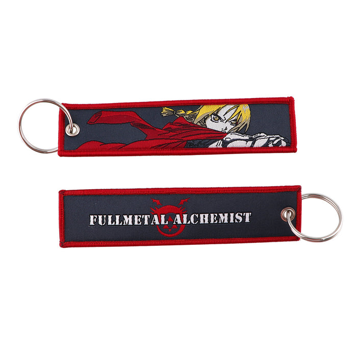 Wholesale Anime Style Woven Cloth Keychain Lanyard For Car Keys Fashion Accessory