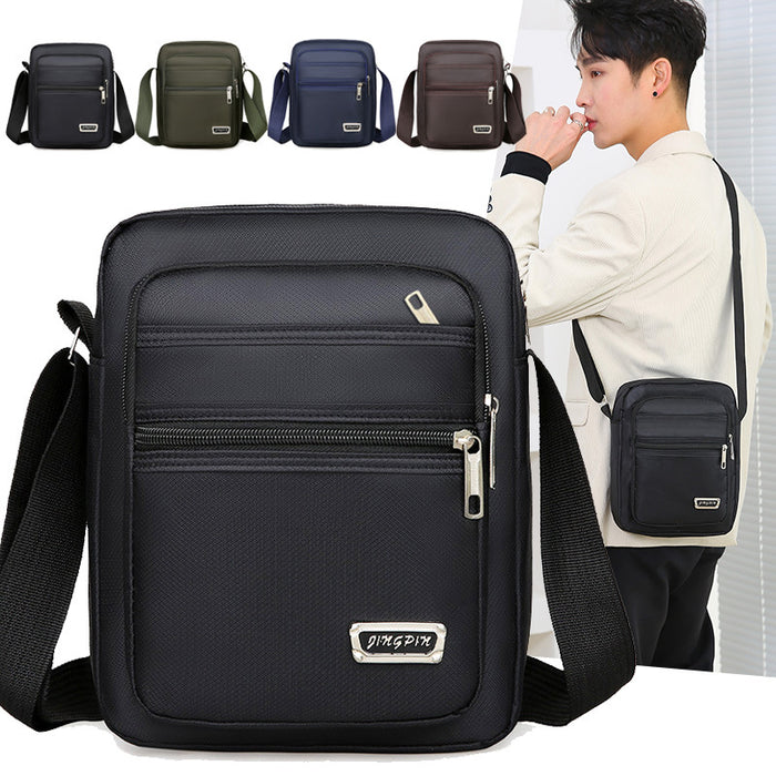 Wholesale New men's bag with large capacity single shoulder crossbody bag, casual multi-layer single backpack, business men's bag