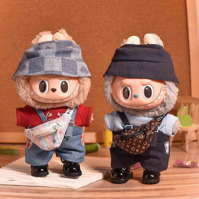 Wholesale Wool cloth messenger bag cotton doll waist bag change clothes accessories