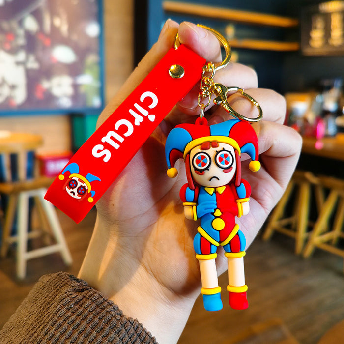 Wholesale Cartoon Silicone Doll Keychain JDC-KC-Tingm289