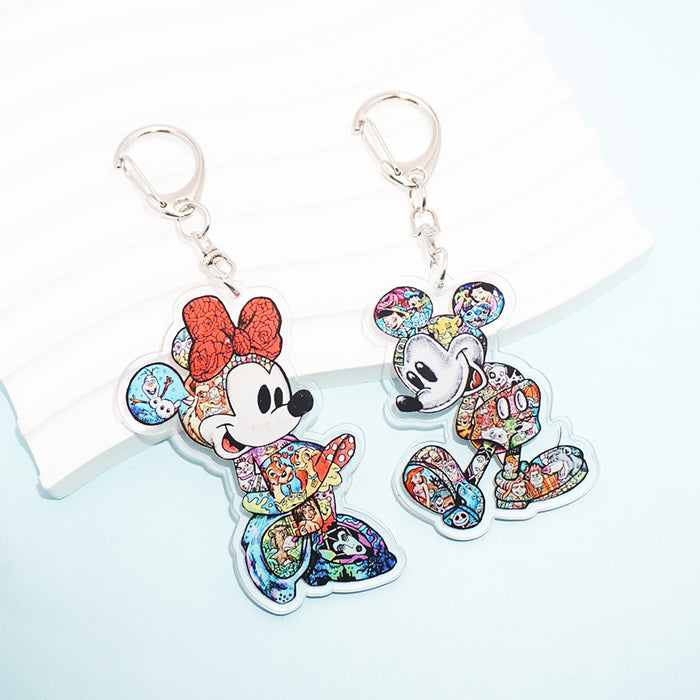 Wholesale Cute Couple Acrylic Keychain Backpack Pendant Accessories