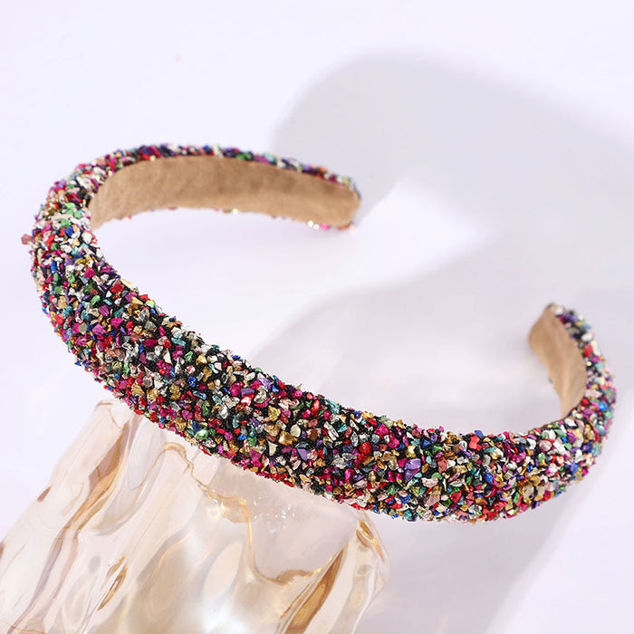 Wholesale Full diamond pearl headband fashionable and elegant temperament face washing headband headdress female accessories