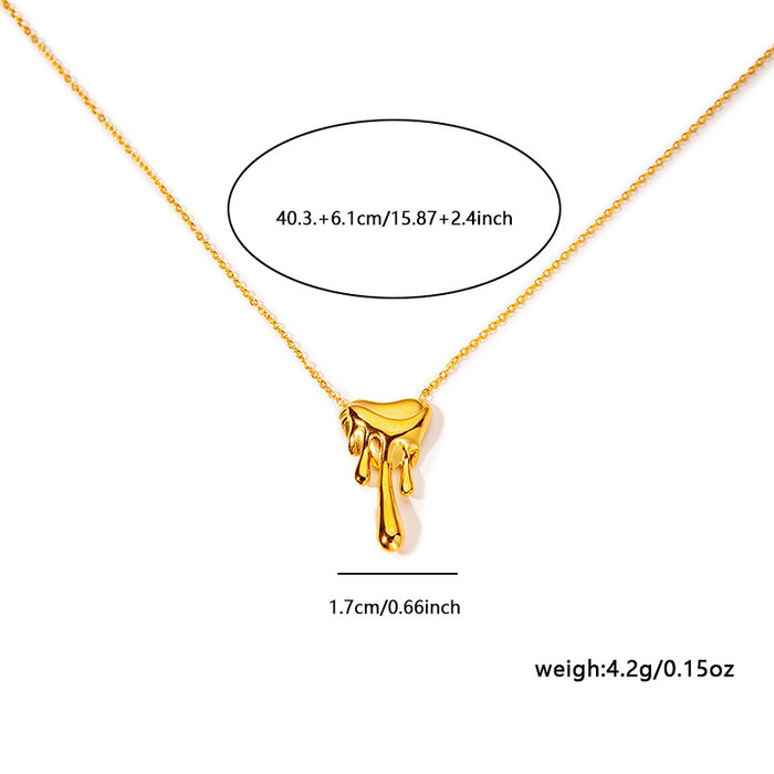 Wholesale Fade-Resistant Sweater Chain — Niche,  Light Luxury  and Sophisticated Titanium Steel Necklace