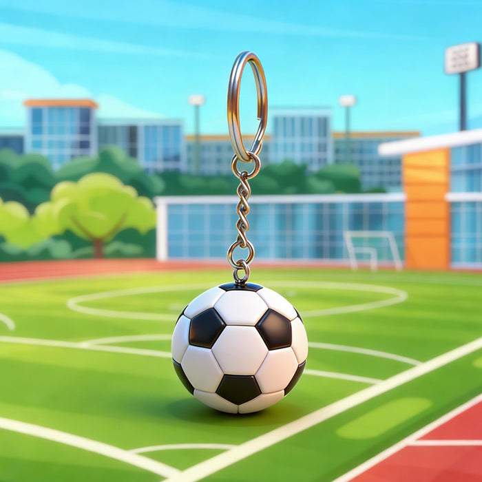 Wholesale Cartoon Football Trophy Keychain ABS Purple Car Key Accessory