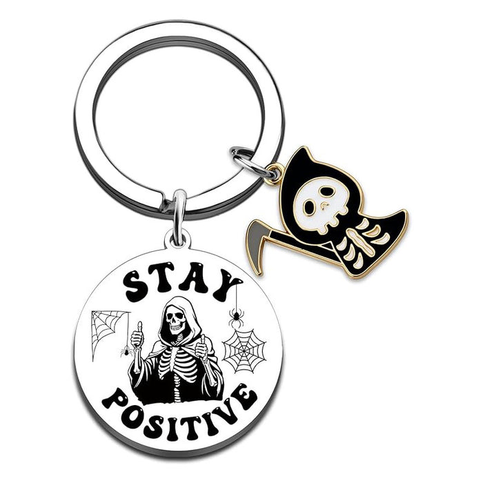 Wholesale Skull Medallion Halloween Carving Ghost Personality Keychain