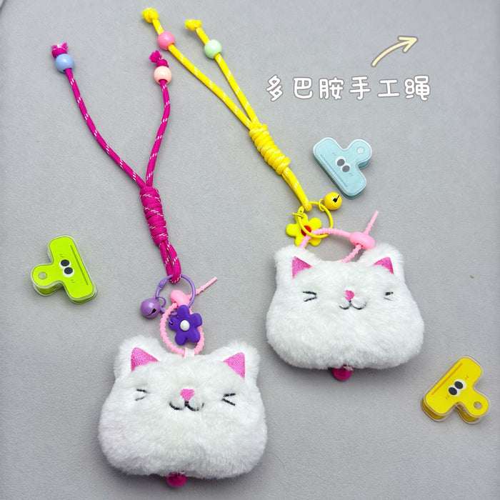 Wholesale Colorful Doll Small Pendant Creative Cartoon Plush Doll Key Pendant Handmade Rope DIY Accessories