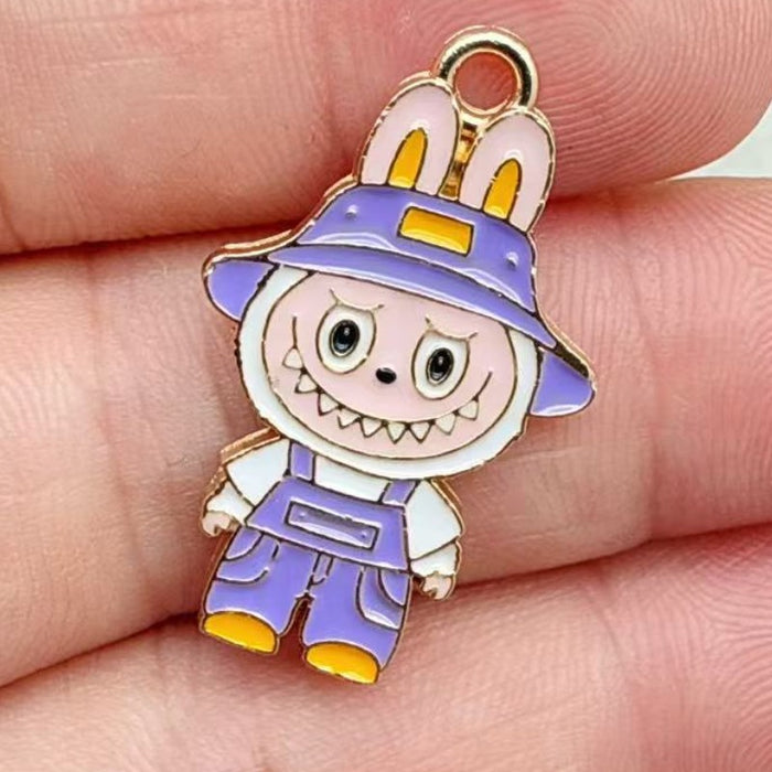 Wholesale 10pcs Little Rabbit Accessories: Earrings and Keychain Pendant
