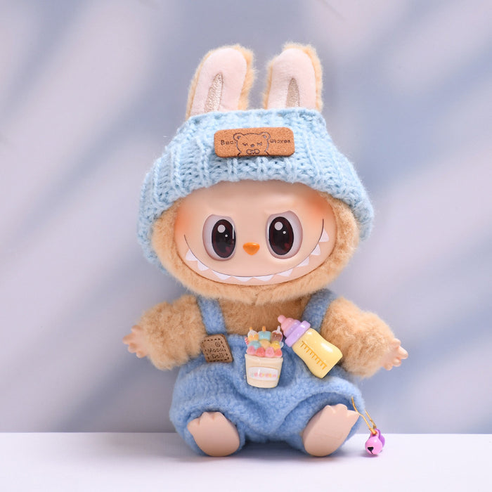 Wholesale Sittings Party Baby Clothes Bottle Overalls Set Baby Doll Clothes Dress Up