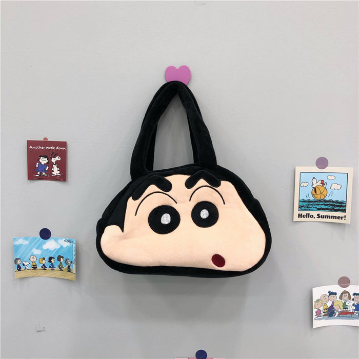 Wholesale Sweet Cartoon Mini Casual Versatile Single Shoulder Bag Unique Soft Plush Handbag Ladies Tote Bag