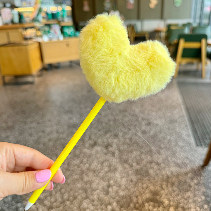 Wholesale Cute Love Rainbow Ballpoint Pen Signature Pen Black Pen Plush Pen