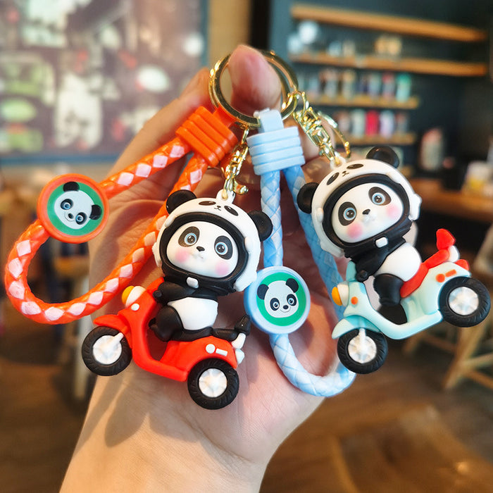 Wholesale Cute Silicone Panda Keychain for Car or Bag Boutique Resale Gift