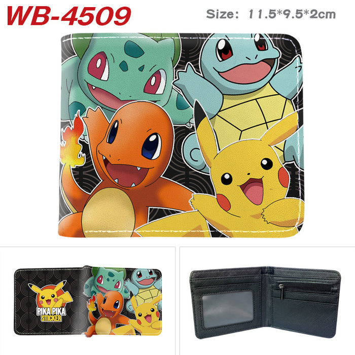 Wholesale Cute Anime Elf Pattern PU Bifold Wallet Short Card Holder Coin Purse Everyday Chic Fashion Accessory