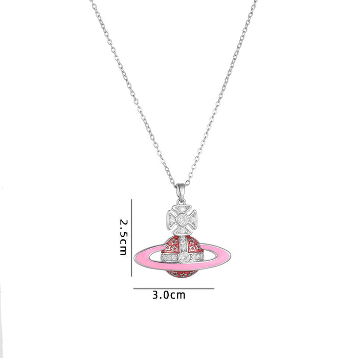 Wholesale Saturn necklace niche design Necklace
