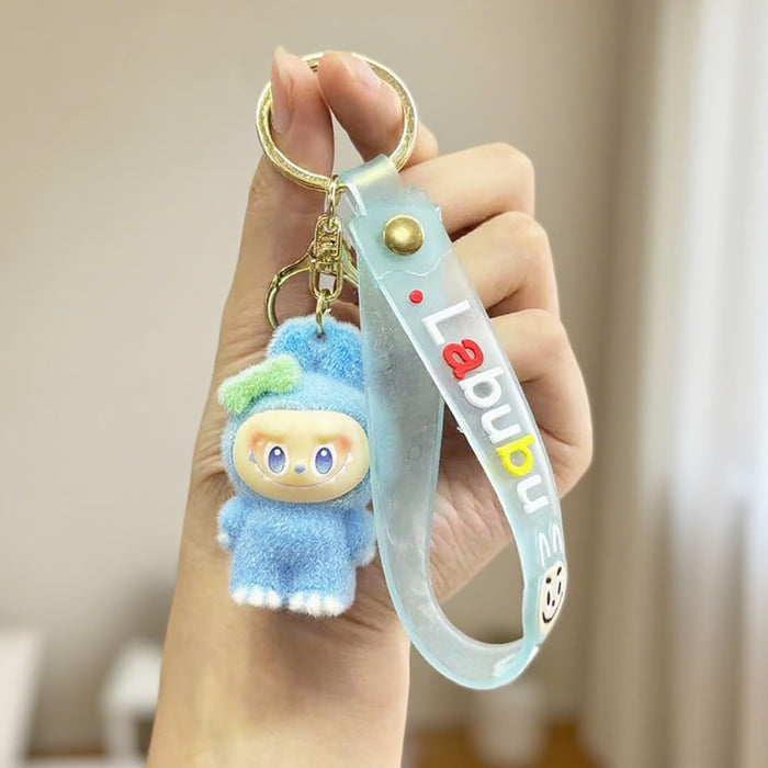 Wholesale Macaron-colored flocking keychain pendant