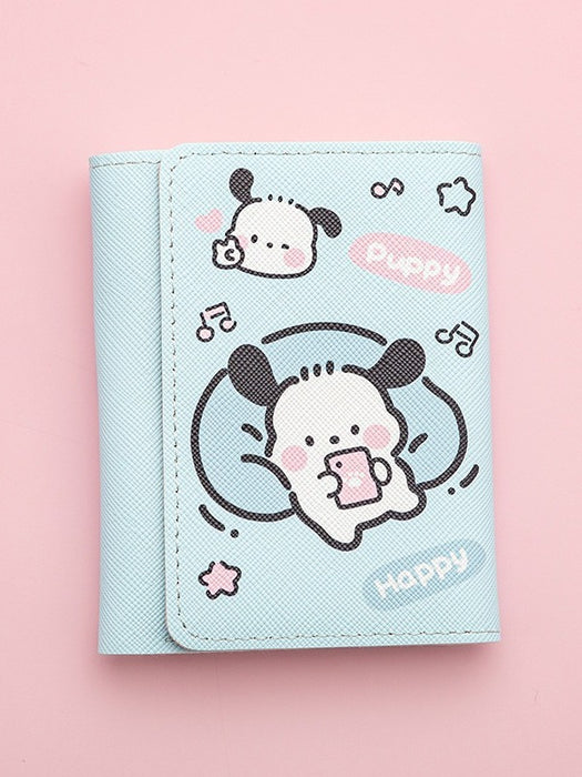 Wholesale Anime Cartoon PU Tri-fold Wallet with Multiple Card Slots Unisex Resale Ready