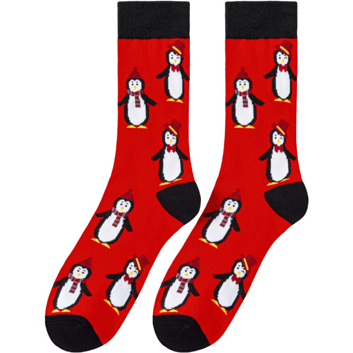 Wholesale Penguin mid-calf Christmas stockings for all seasons