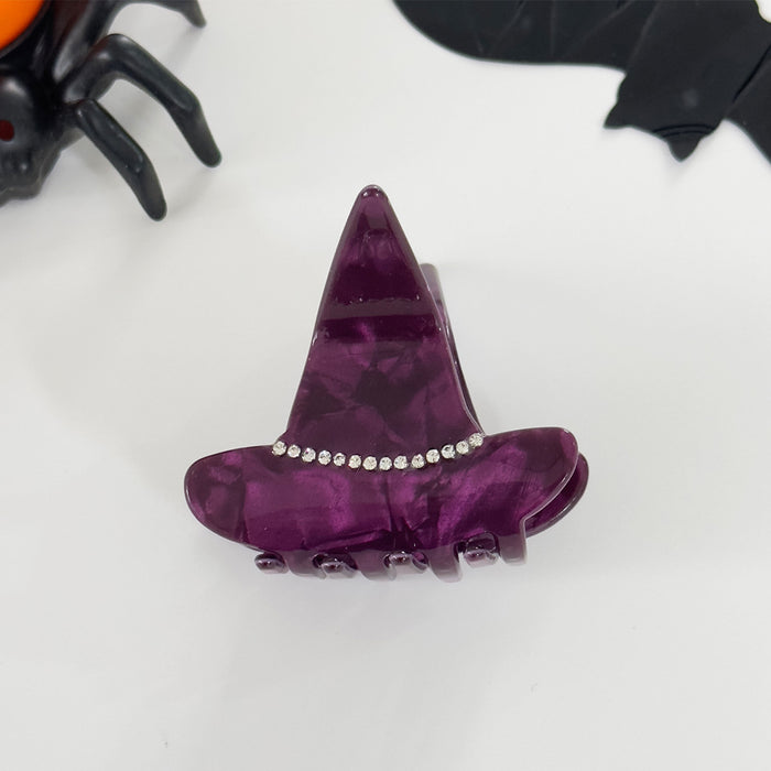 Wholesale  Hairpin Witch Hat Grabber Cat Bat Hair Grabber Ghost Funny Pumpkin Ponytail Hairpin Hair Accessories