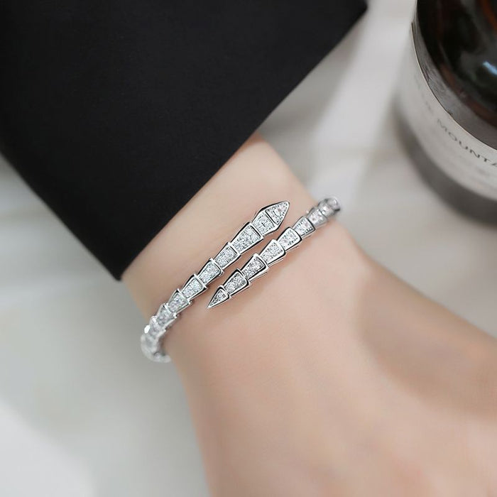 Wholesale Micro inlaid full diamond bracelet, female niche design, couple bracelet, simple and exquisite