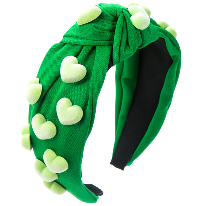 Wholesale Valentine' s Day heart-shaped decorative wide headband