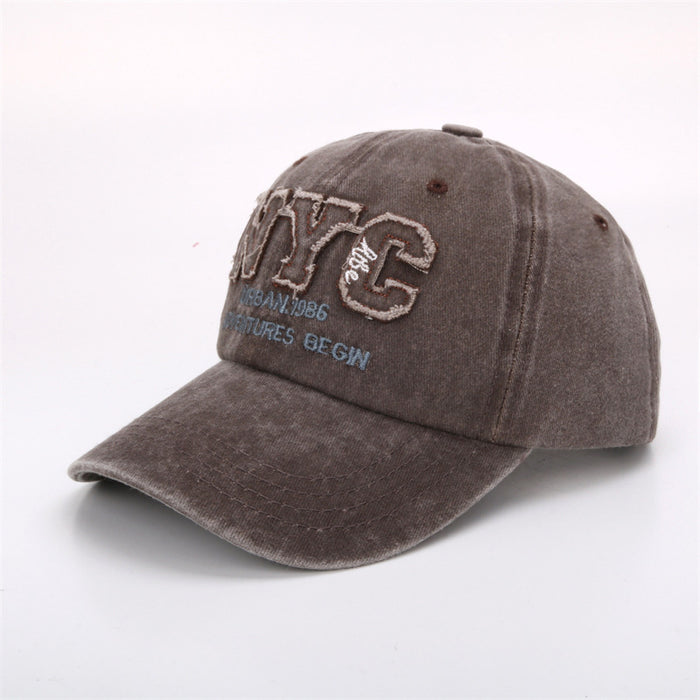 Wholesale Retro baseball cap, men's curved duckbill cap, letter sunshade and sun protection hat