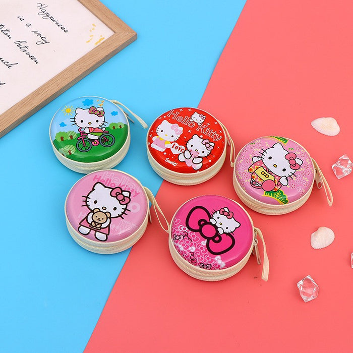 Wholesale Cartoon Round Tinplate Coin Purse Wallet JDC-WT-Xiangz003