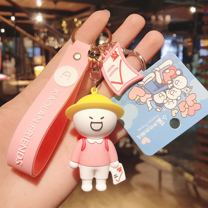 Wholesale Cartoon Silicone Doll Keychain JDC-KC-HaoXi021