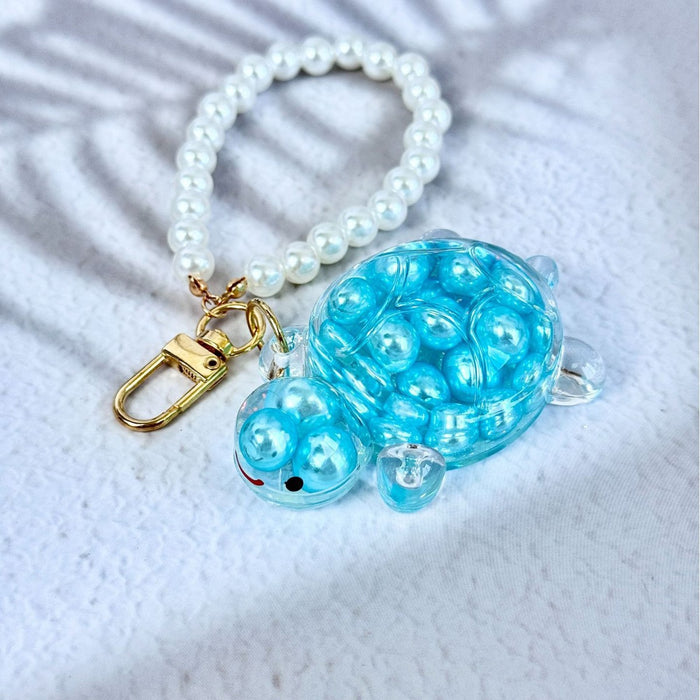 Wholesale Oil-filled quicksand turtle keychain