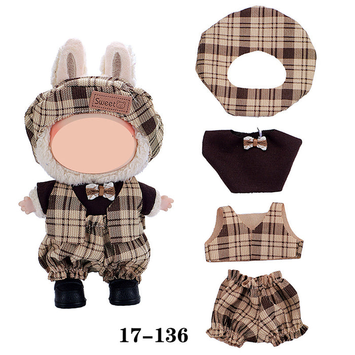 Wholesale 10pcs/set Doll clothes vinyl plush doll can be worn to replace clothes
