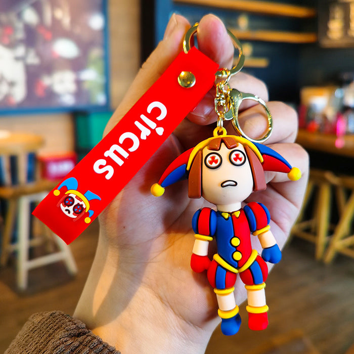 Wholesale Cartoon Silicone Doll Keychain JDC-KC-Tingm289