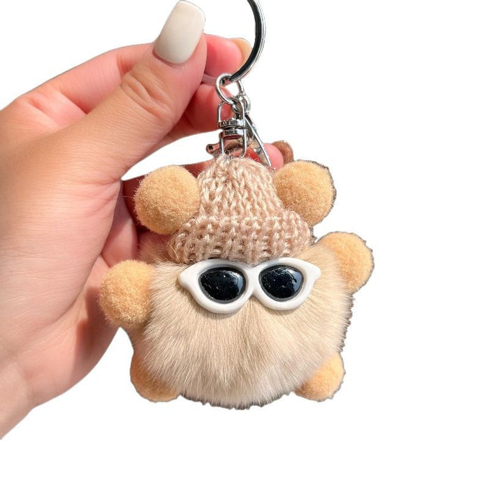 Wholesale Cute little coal ball bag pendant backpack doll hanging decoration cartoon doll