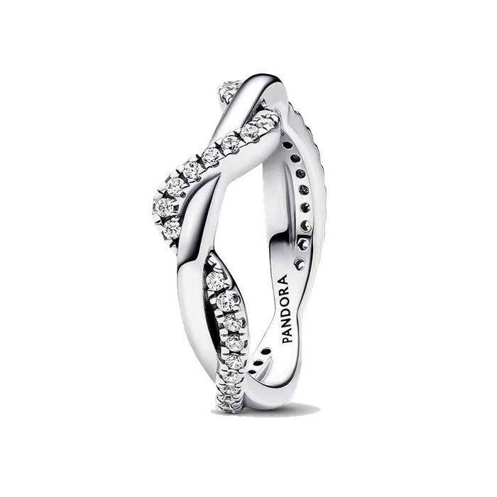 Wholesale Sterling Silver Rose Wave Heart Ring JDC-RS-JYY001