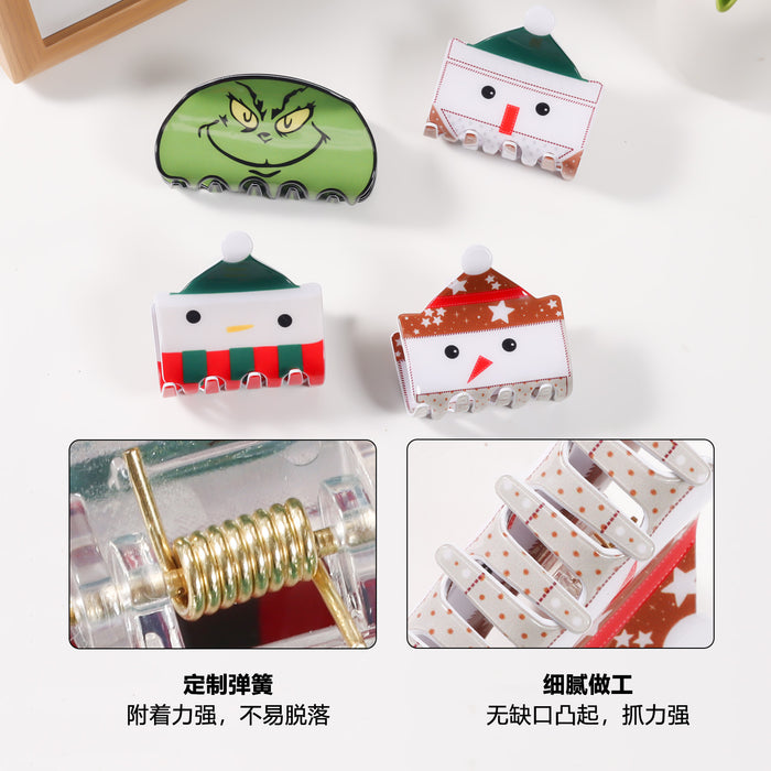 Wholesale Cute Christmas Claus Jewelry Headwear Grab Clip Hairpin