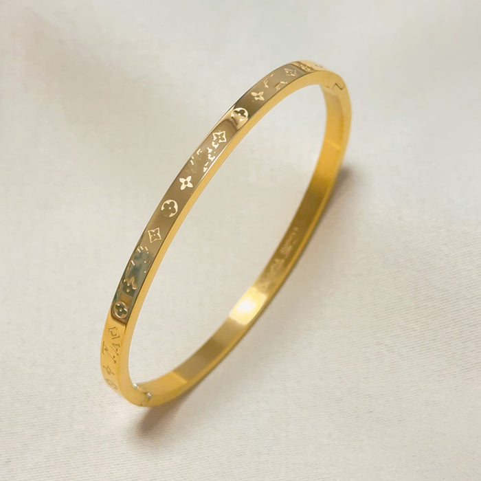 Wholesale Light Luxury Titanium Steel Bangle Bracelet Jewelry Accessory