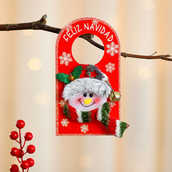 Wholesale Christmas Board Doll Door Handle Hanging Christmas Pendant Hotel Shopping Mall Home Christmas Decorations