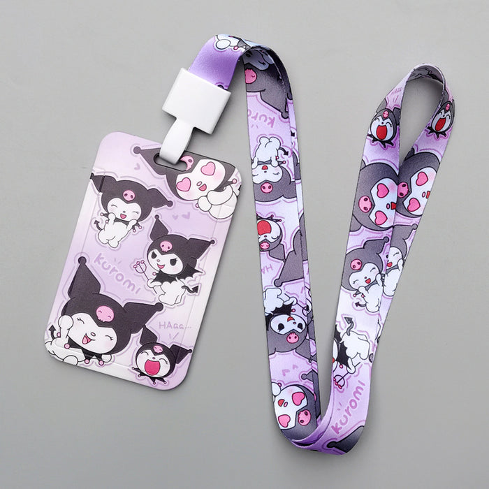 Wholesale Cartoon Style Plastic Card Holder With Neck Strap For Everyday Campus Use Stylish Gift