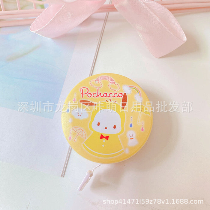 Wholesale Cute Girl Heart Measuring Ruler Tape Measure Portable Round Pull Ruler Automatic Telescopic Soft Ruler Measurements Ruler