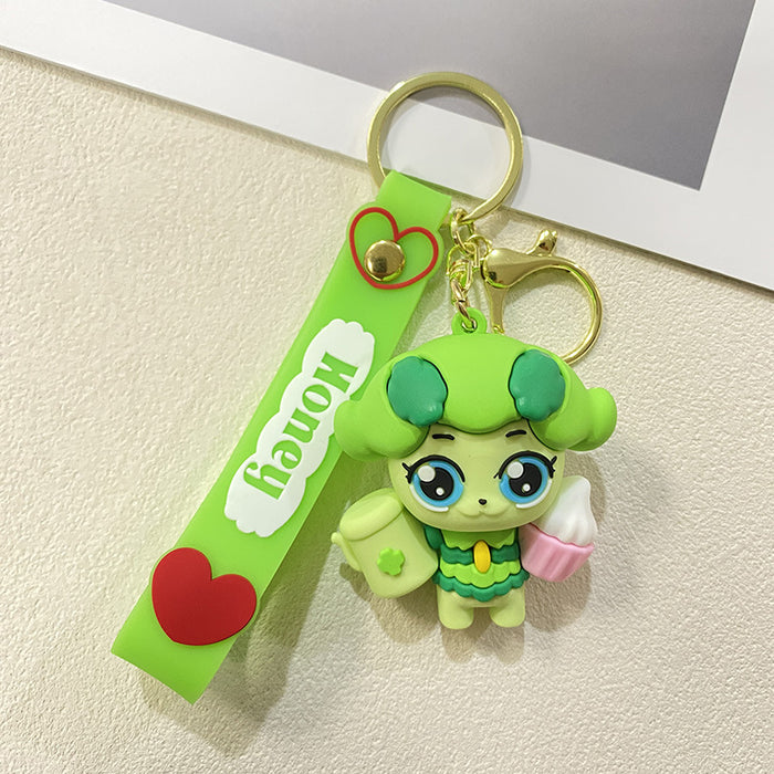Wholesale Cute cartoon pendant school bag doll pendant keychain