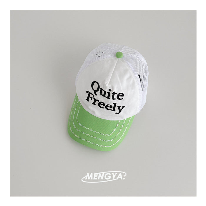 Wholesale Children's thin breathable mesh duckbill cap, travel sun protection and sunshade cap, parent-child baseball cap