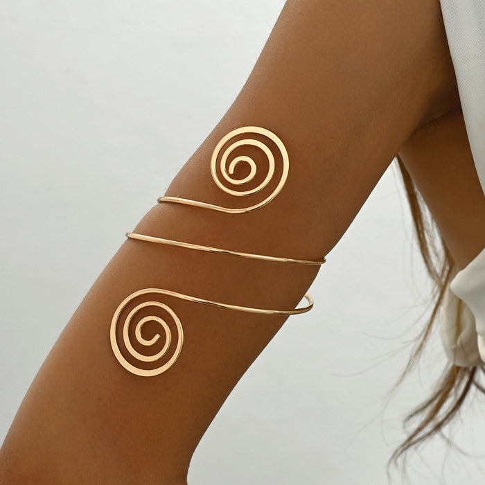 Wholesale Fashionable, exaggerated, personalized, creative, geometric armband, versatile, open arm bracelet