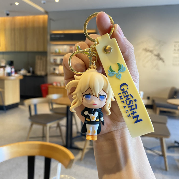 Wholesale Cartoon Doll Silicone Keychain JDC-KC-MingT284