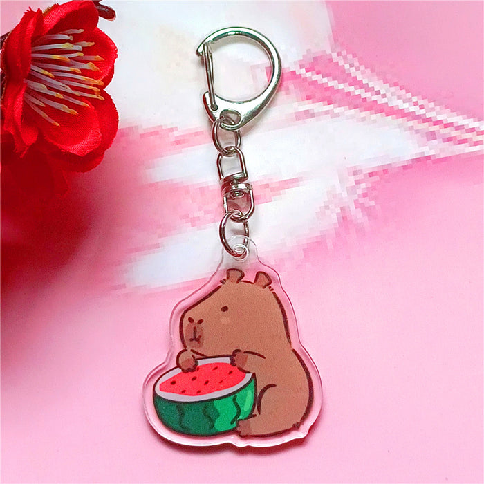 Wholesale Cartoon Keychain Acrylic Double-Sided Key Ring