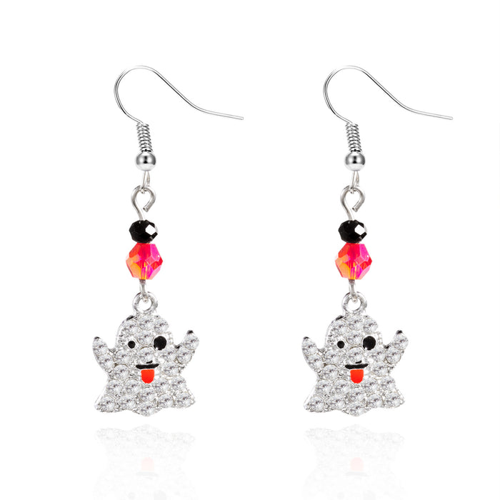 Wholesale  earrings for women fashion personality skull bat pumpkin ghost pendant  earrings