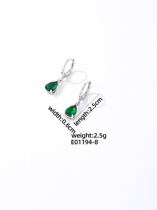 Wholesale Zirconia inlaid exquisite earrings and accessories, new versatile and niche high-end earrings and accessories wholesale