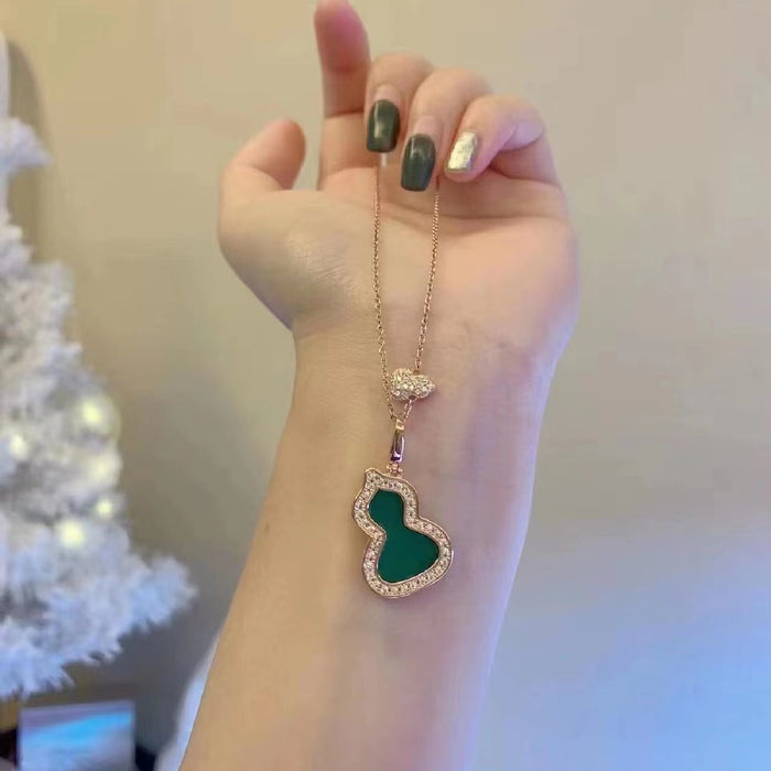 Wholesale Necklace pendant rose gold lock chain